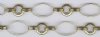 1 Foot of Large Antique Gold Oval Chain and Round Links with Figure-8 Connector